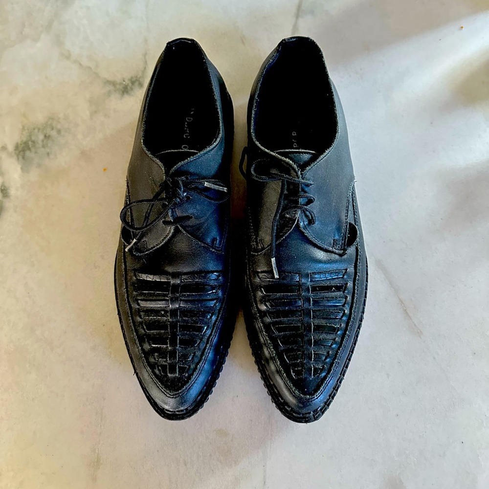 Underground England Creepers woven pointed toe